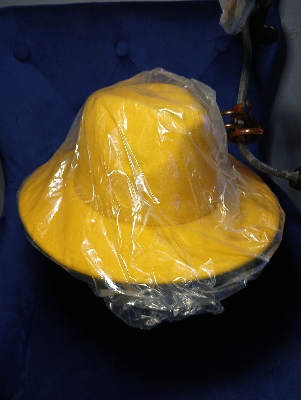 Others Follow Yellow Wide-Brim Wool Hat